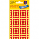 Etikett Punkt 8mm rot 416St/Pg