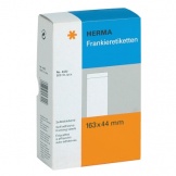 Frankieretikett 163 x 44 mm weiß einzel 500 St/Pg